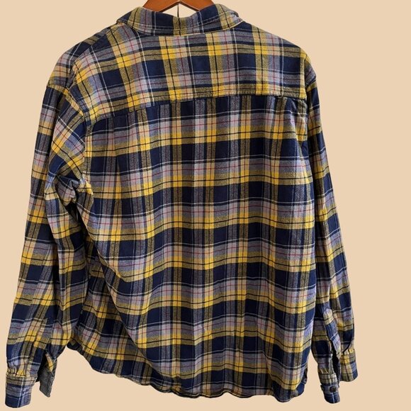 Weatherproof Vintage Shirt Adult Extra Large Yellow Plaid Western Casual Mens‎ - Picture 2 of 7